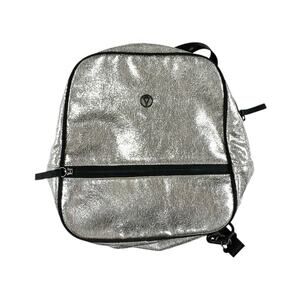 Ivivva Silver Metallic Crackle Mini Backpack